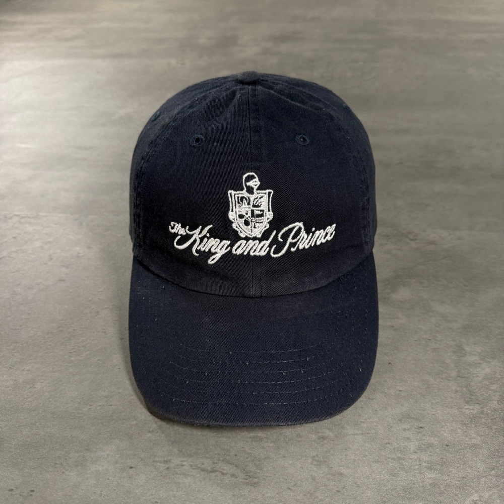 The King and Prince Resort Hat Mens Navy Blue Embroidered Tennis Golf Resort Cap